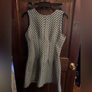 Black and white design work dress
